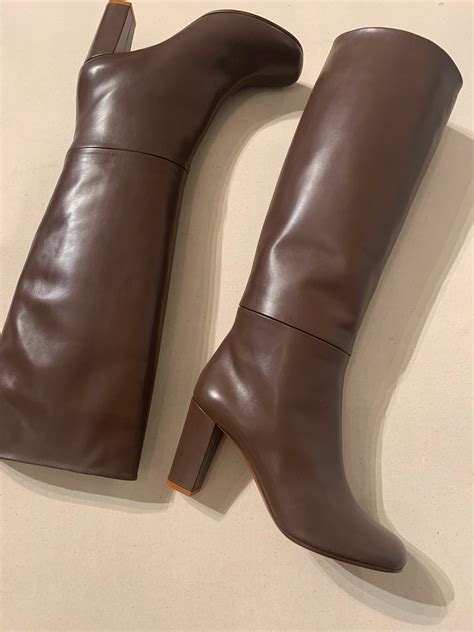 celine leather boots.